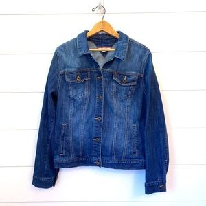 NWOT $149 Tommy Hilfiger Dark Blue Denim Jacket (size Large)